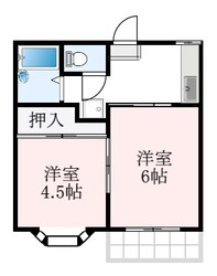 さかえコーポAの物件間取画像